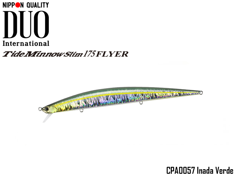 DUO Tide-Minnow Slim 175 Flyer (Length: 175mm, Weight: 29g, Color: CPA0057 Inada Verde)