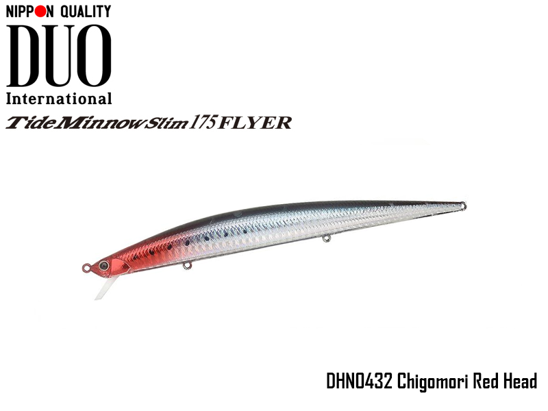 DUO Tide-Minnow Slim 175 Flyer (Length: 175mm, Weight: 29g, Color: DHN0432 Chigomori Red Head)