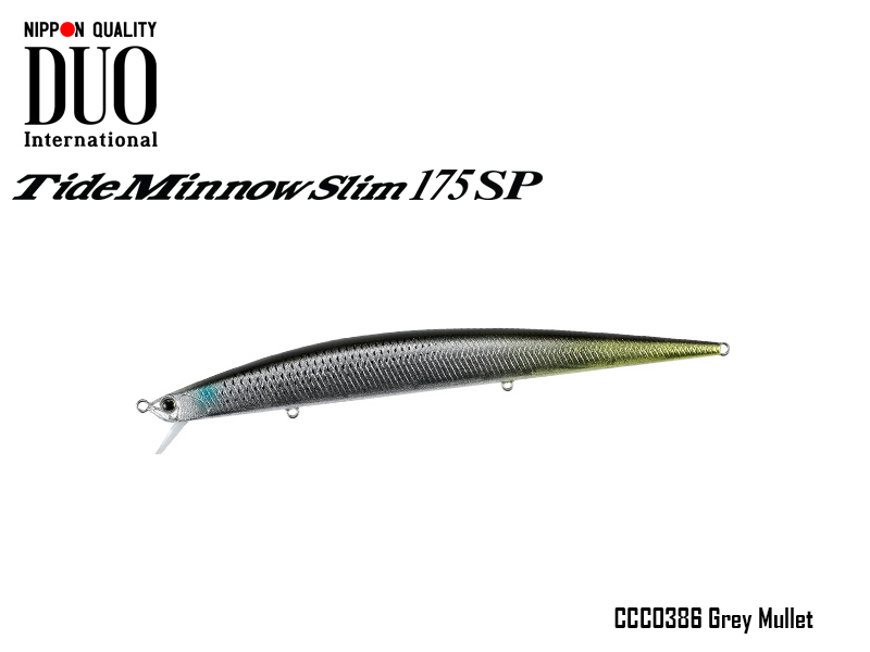Duo Tide Minnow Slim 175SP(Length: 175mm, Weight:27,60gr, Color: CCC0386 Grey Mullet)