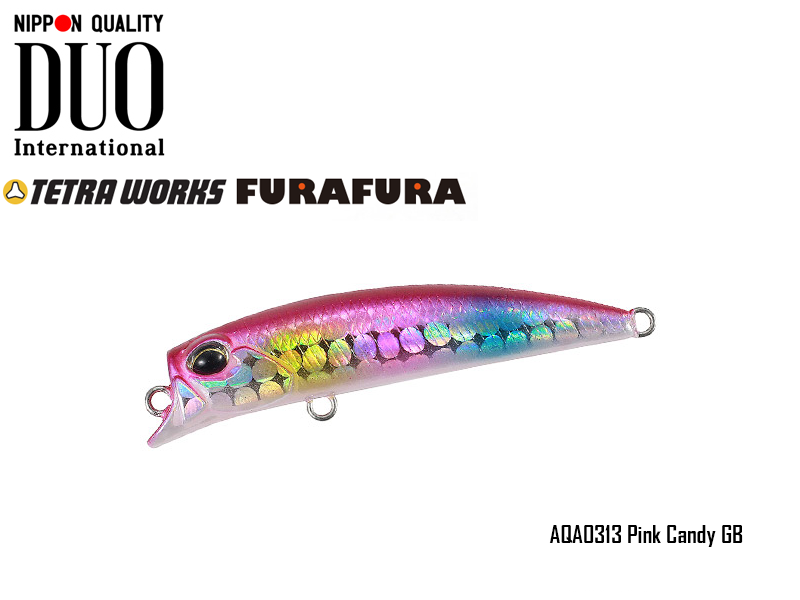 DUO Tetra Works FURAFURA (Length: 48mm, Weight: 2.3gr, Colour: AQA0313 Pink Candy GB)