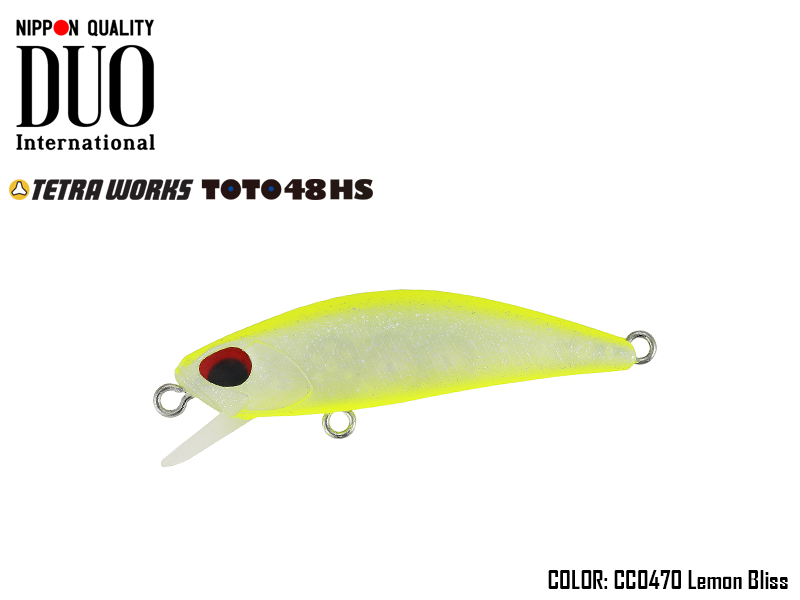 DUO Tetra Works ToTo 48HS (Length: 48mm, Weight: 4.3g, Color: CCC0470 Lemon Bliss)