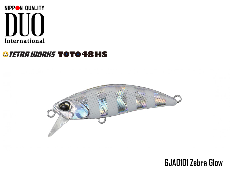 DUO Tetra Works ToTo 48HS (Length: 48mm, Weight: 4.3g, Color: GJA0101 Zebra Glow)