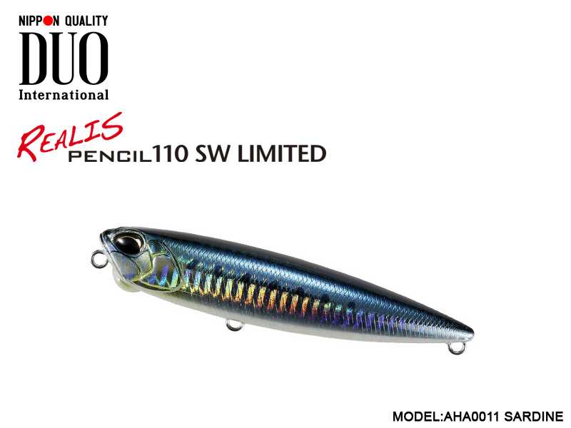 Duo Realis Pencil 110 SW Limited (Length: 110mm, Weight: 20.5gr, Color: AHA0011 Sardine)