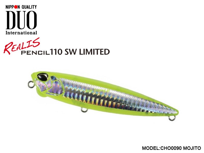 Duo Realis Pencil 110 SW Limited (Length: 110mm, Weight: 20.5gr, Color: CHO0090 Mojito)