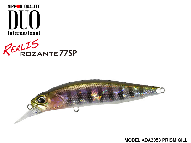 DUO REALIS ROZANTE 77SP (Length: 77mm, Weight: 8.4g, Model: ADA3058 Prism Gill)