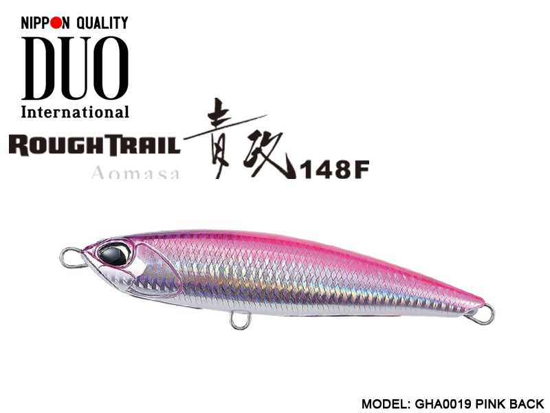 Duo Rough Tail Aomasa 148F (Length: 148mm, Weight: 38gr, Type: Floating, Colour:GHA0019 Pink Back)