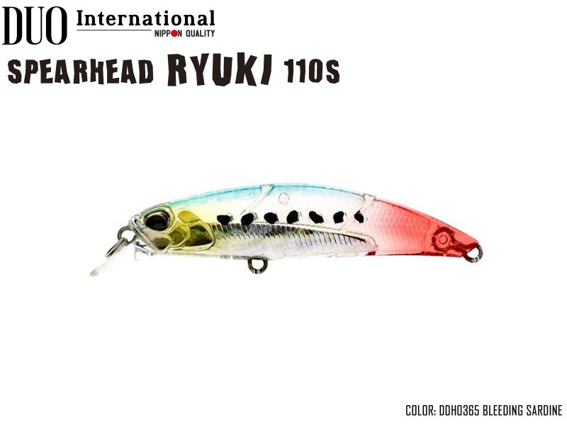 DUO Spearhead Ryuki 110S (Length: 110mm, Weight: 21g, Color: DDH0365 Bleeding Sardine)