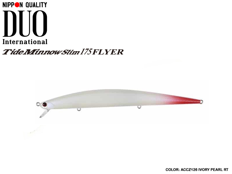 DUO Tide-Minnow Slim 175 Flyer (Length: 175mm, Weight: 29g, Color: ACCZ126 Ivory Pearl RT)