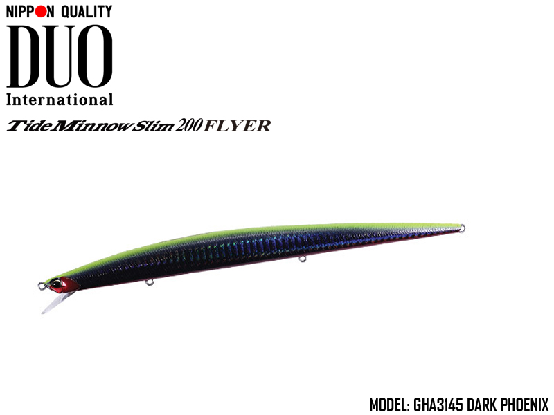 DUO Tide Minnow Flyer 200 (Length: 200mm, Weight: 29.3gr, Color: GHA3145 Dark Phoenix)