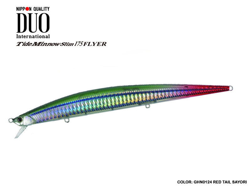 DUO Tide-Minnow Slim 175 Flyer (Length: 175mm, Weight: 29g, Color: GHN0124 Red Tail Sayori)