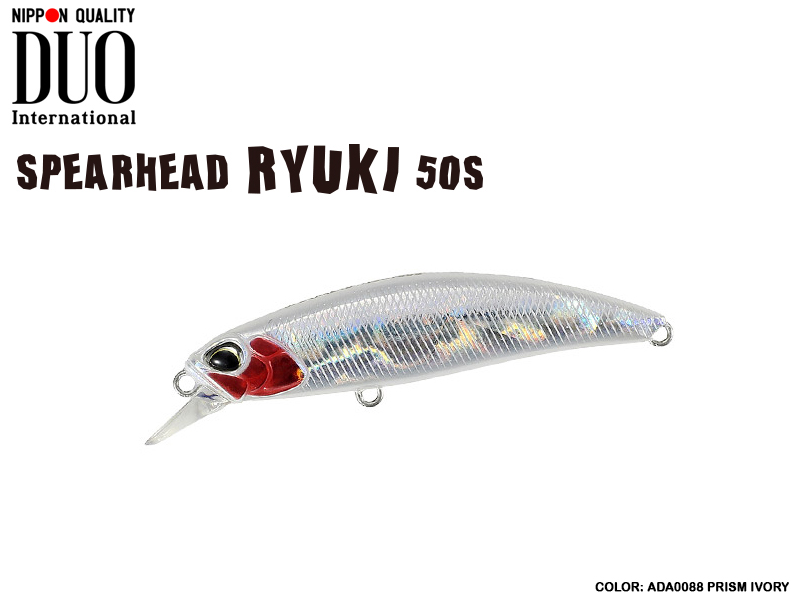 DUO Spearhead Ryuki 50S (Length: 50mm, Weight: 4.5gr, Color: ADA0088 Prism Ivory)