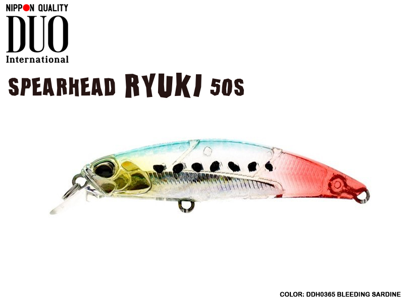 DUO Spearhead Ryuki 50S (Length: 50mm, Weight: 4.5gr, Color: DDH0365 Bleeding Sardine)
