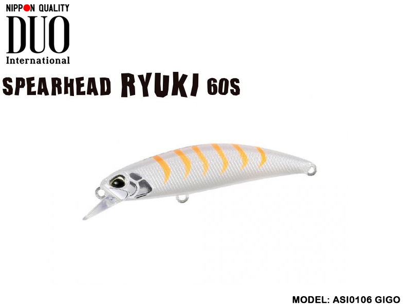 DUO Spearhead Ryuki 60S SW (Length: 60mm, Weight: 6.5gr Color: ASI0106 GIGO)