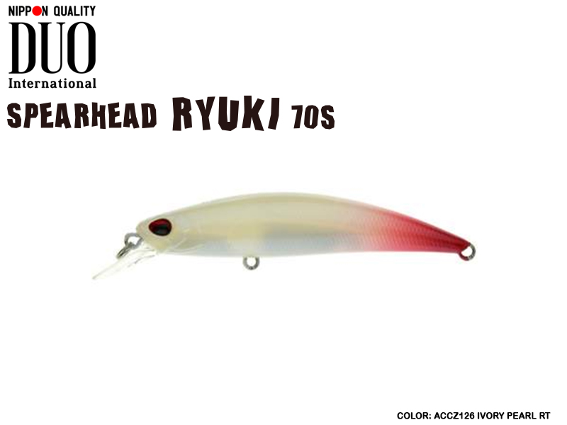 DUO Spearhead Ryuki 70S (Length: 70mm, Weight: 9gr, Color: ACCZ126 Ivory Pearl RT)