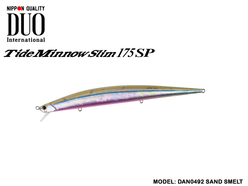 Duo Tide Minnow Slim 175SP(Length: 175mm, Weight:27,60gr, Color: DAN0492 Sand Smelt)
