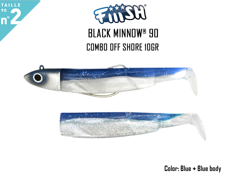 FIIISH Black Minnow 90 - Combo Off Shore (Weight: 10gr, Color: Blue + Blue body)