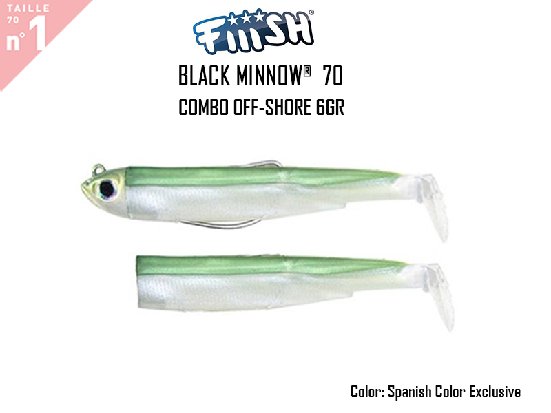 FIIISH Black Minnow 70 Combo Off Shore (Weight: 6gr, Color: Spanish Color Exclusive+ 1 body)