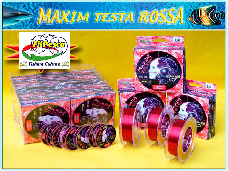 Filpesca Maxim Testa Rossa Lines (Size: 0.520mm, Length: 100m)