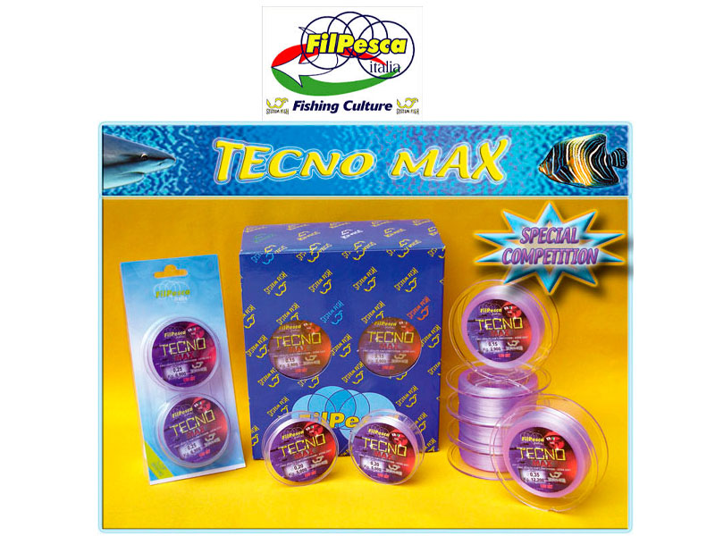 Filpesca Tecno Max Lines (Size: 0.22mm, 5.50kg, Length: 150x2 connected)