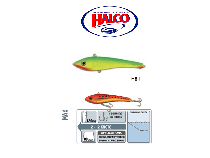Halco Max 130 (130mm, 80gr, Color: H81)