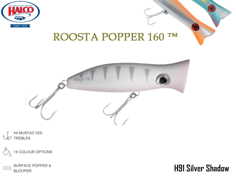 Halco Roosta Popper 160 (Length: 160mm, Weight: 75gr, Color: H91)