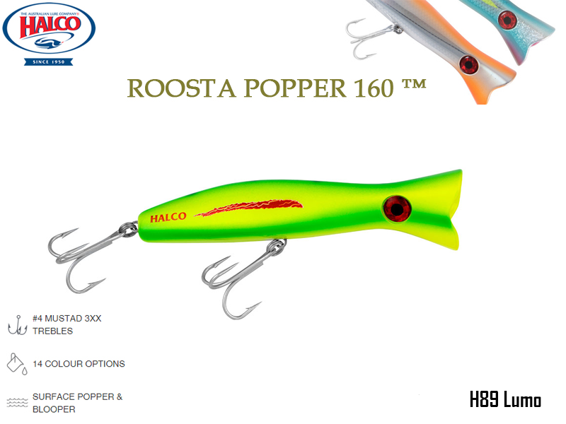Halco Roosta Popper 160 (Length: 160mm, Weight: 75gr, Color: H89)