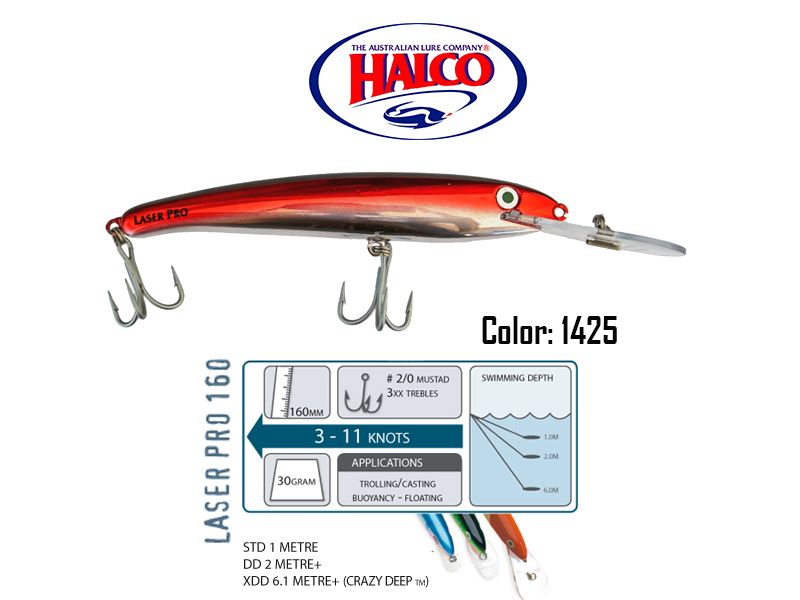 Halco Laser Pro 160 XDD (160mm, 30gr, Color: 1425)