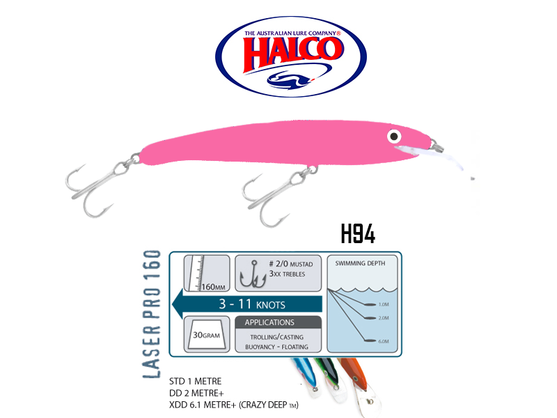 Halco Laser Pro 160 DD (160mm, 30gr, Color: H94)