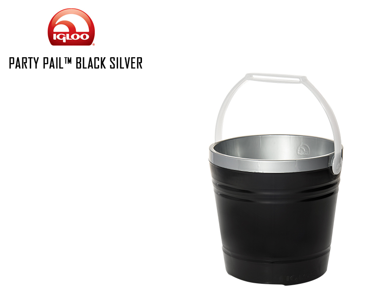 Igloo Party Pail (Color: Black Silver)