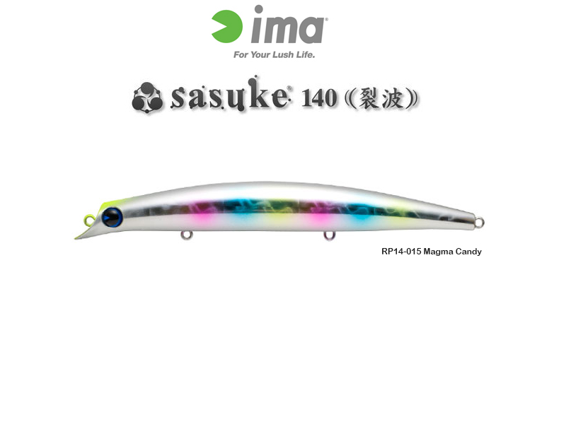 IMA Sasuke 140 Reppa (Length: 140mm, Weight: 20gr, Color: RP14-015 Magma Candy)