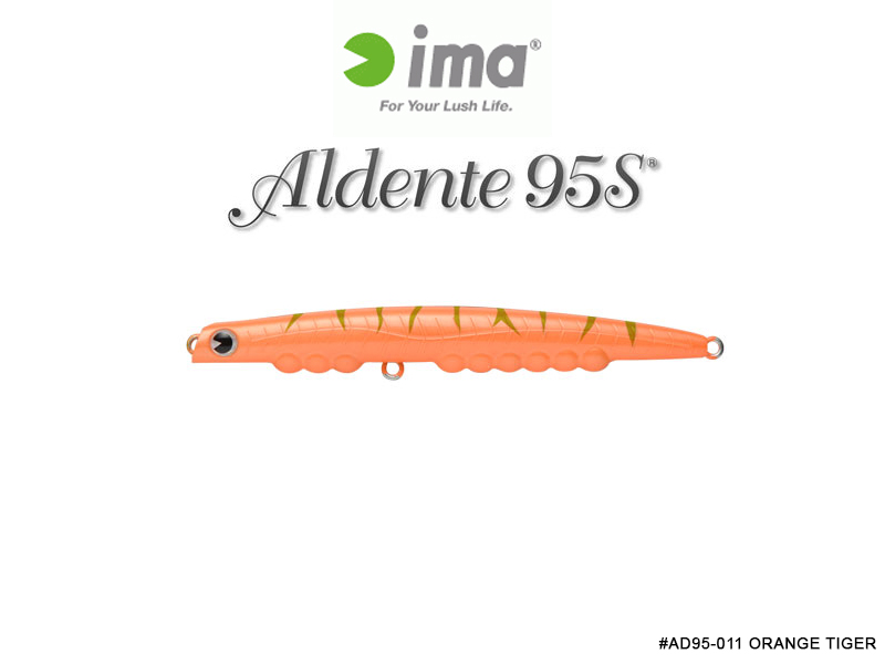 IMA Aldente 95S (Length: 95mm, Weight: 7.1gr, Color: AD95-011 Orange Tiger)