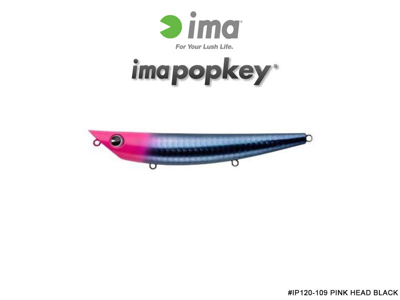 IMA Popkey (Length:120mm, Weight:16gr, Color:#IP120-109 Pink Head Black)