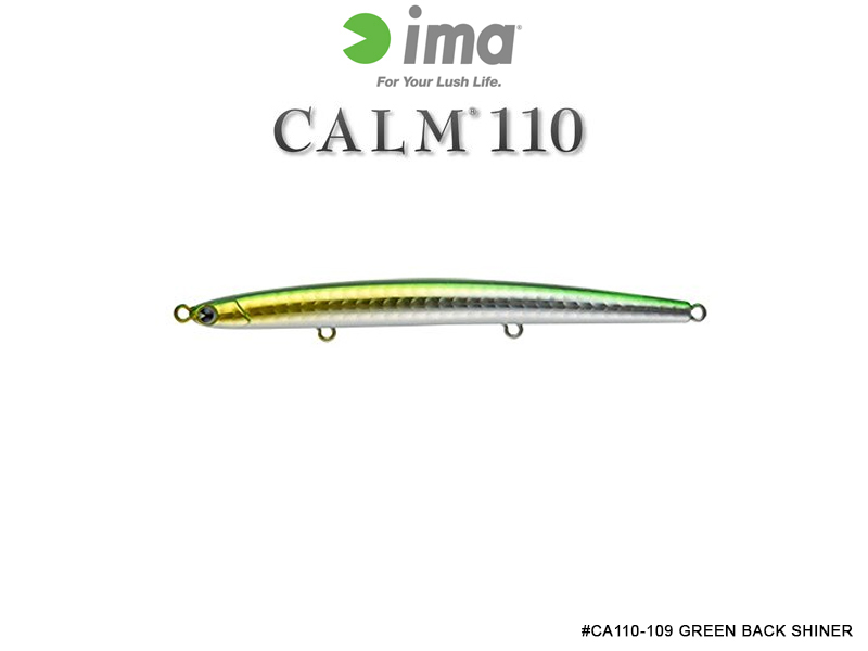 IMA Calm 110 (Length: 110mm, Weight:11gr, Color: #CA110-109 Green Back Shiner)