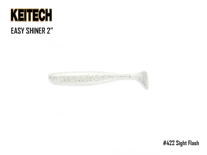Keitech Easy Shiner 2" (Length: 2", Pack: 12pcs, Color: #422 Sight Flash)