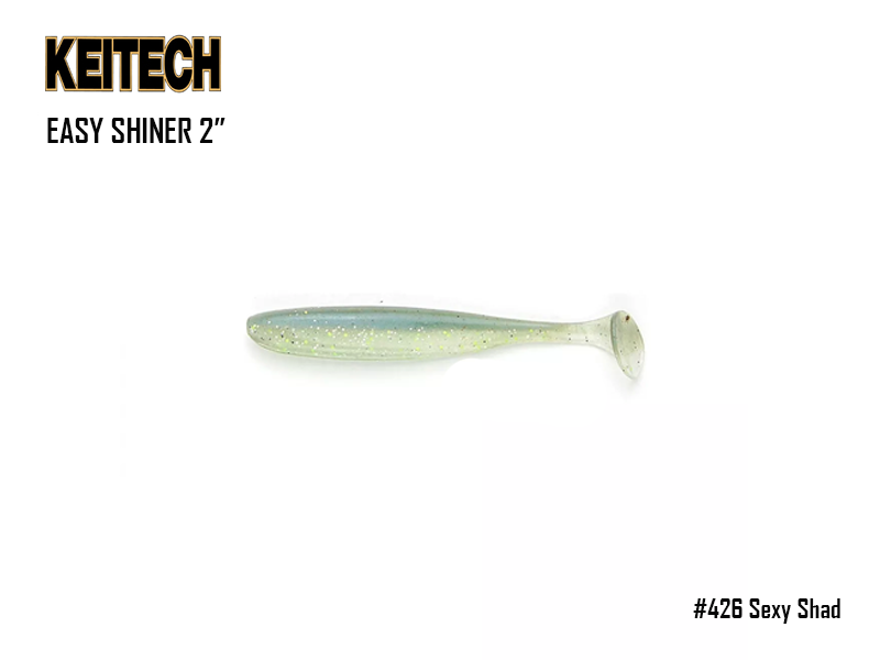 Keitech Easy Shiner 2" (Length: 2", Pack: 12pcs, Color: #426 Sexy Shad)