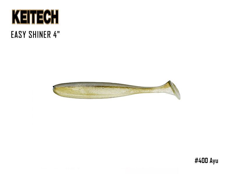 Keitech Easy Shiner 4" (Length: 4", Pack: 7pcs, Color: #400 Ayu)