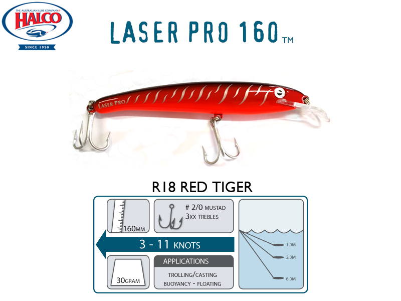 Halco Laser Pro 160 DD (160mm, 30gr, Color: R18)