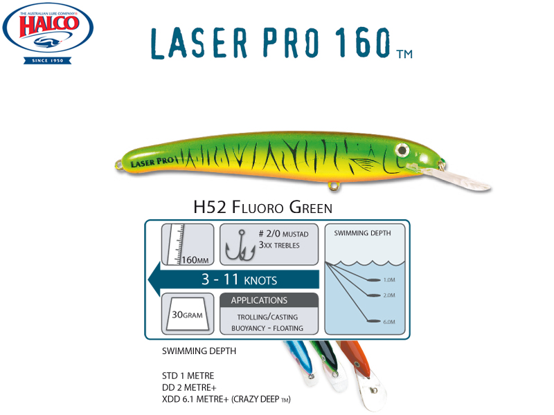 Halco Laser Pro 160 XDD (160mm, 30gr, Color: H52)