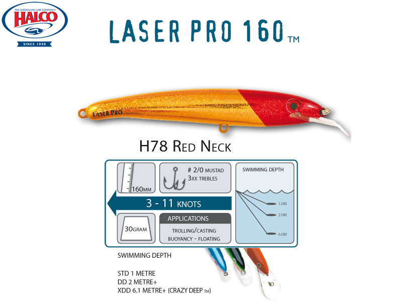 Halco Laser Pro 160 XDD (160mm, 30gr, Color: H78)