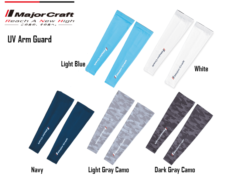 Major Craft UV Arm Sleeve( Color: Dark Grey Camo, Size: L-XL)