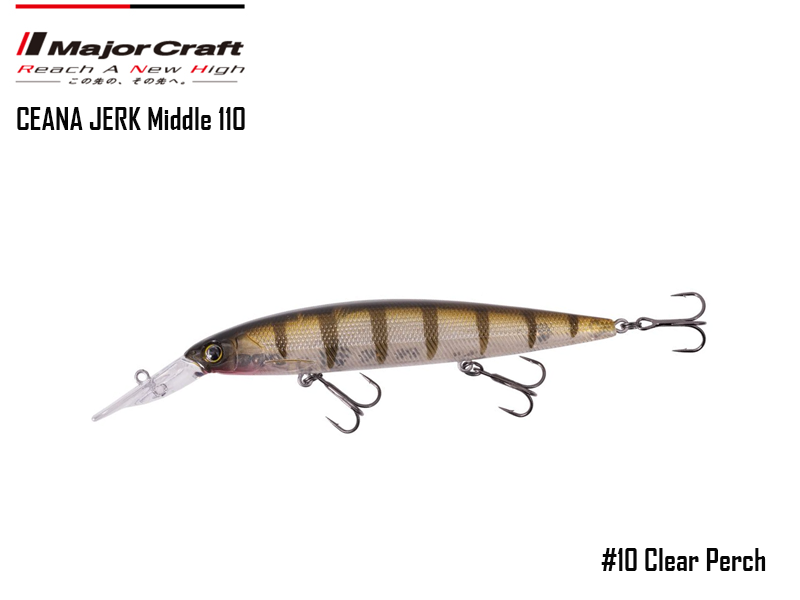 Major Craft Ceana Jerk Bait (Color: #10, Weight: 17gr, Range: Middle)