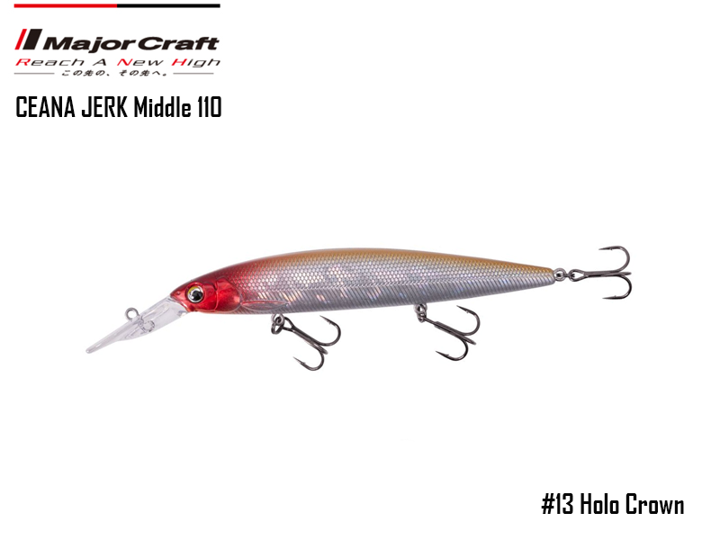 Major Craft Ceana Jerk Bait (Color: #13, Weight: 17gr, Range: Middle)