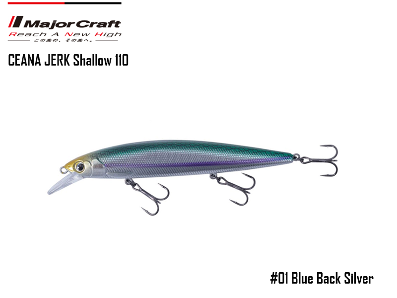 Major Craft Ceana Jerk Bait (Color: #01, Weight: 16gr, Range: Shallow)