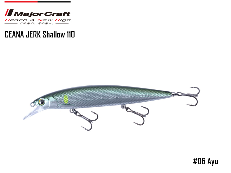 Major Craft Ceana Jerk Bait (Color: #06, Weight: 16gr, Range: Shallow)