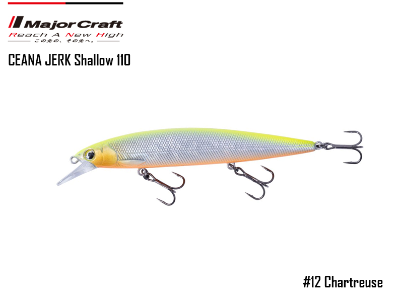 Major Craft Ceana Jerk Bait (Color: #12, Weight: 16gr, Range: Shallow)