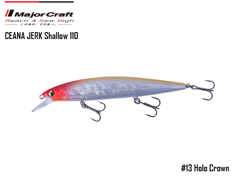 Major Craft Ceana Jerk Bait (Color: #13, Weight: 16gr, Range: Shallow)