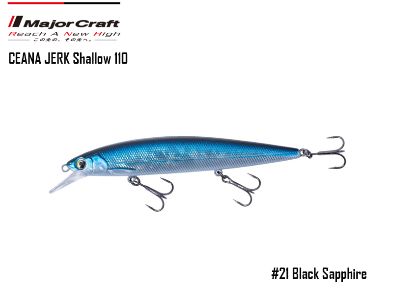 Major Craft Ceana Jerk Bait (Color: #21, Weight: 16gr, Range: Shallow)