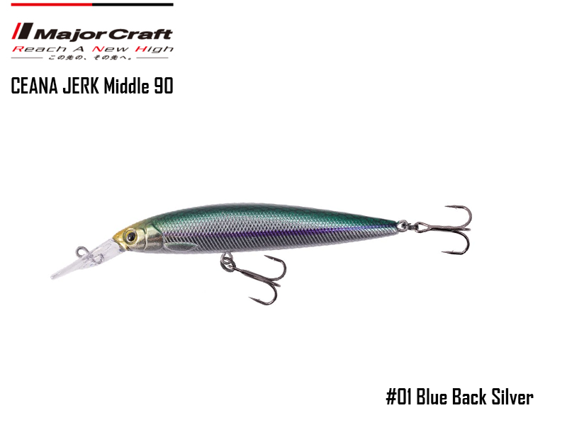 Major Craft Ceana Jerk Bait (Color: #01, Weight: 11gr, Range: Middle)