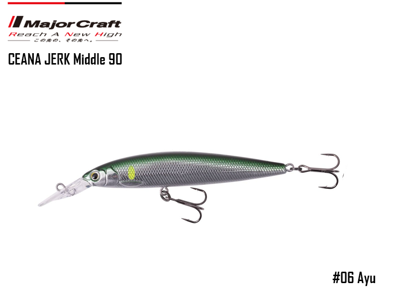 Major Craft Ceana Jerk Bait (Color: #06, Weight: 11gr, Range: Middle)