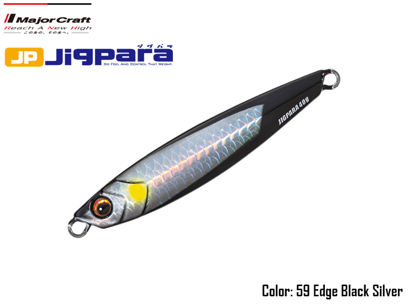 Major Craft Jigpara Short (Color:#59 Edge Black Silver, Weight: 30gr)